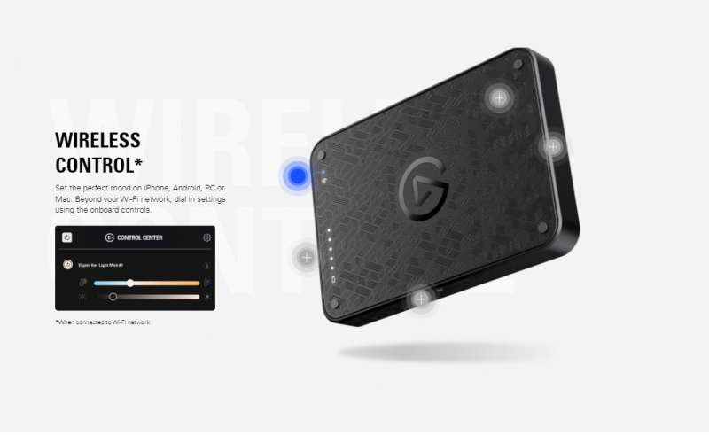 Elgato Key Light Mini Illuminate on Command