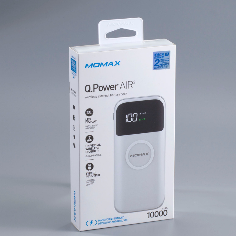 Momax - Q.Power Air 2 無線充電流動電源 10000mAh