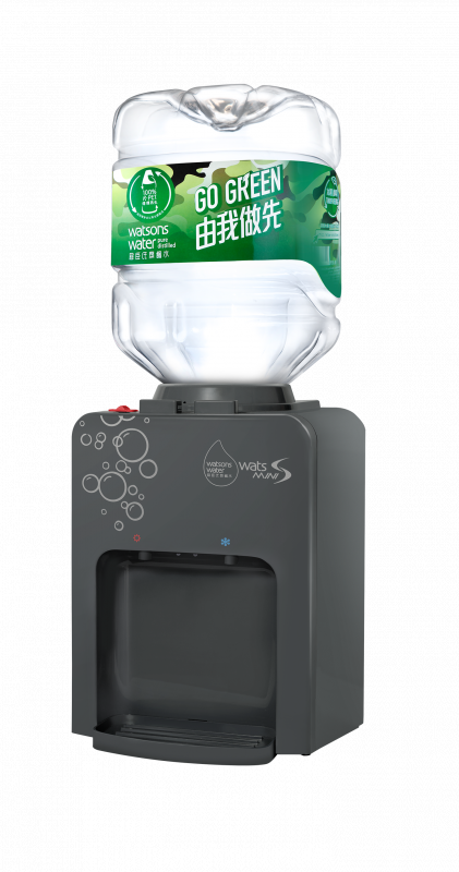 家居水機 - Wats-MiniS 座檯式冷熱水機 + 8公升家庭裝蒸餾水 x 4樽(電子水券)