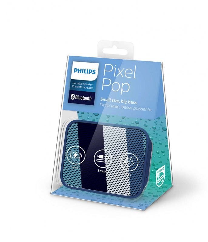 Philips - 便攜式藍牙喇叭 BT110A/00 (藍色) PixelPop Wireless Portable Bluetooth Speaker (Blue)