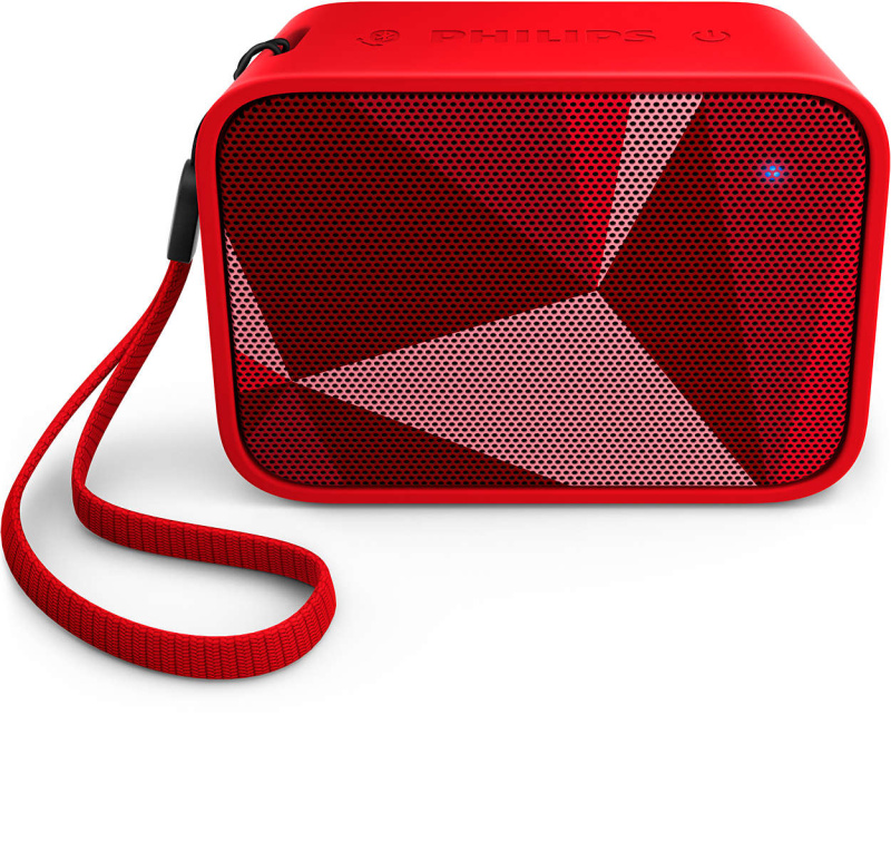 Philips - 便攜式藍牙喇叭 BT110R/00 (紅色) PixelPop Wireless Portable Bluetooth Speaker (Red)