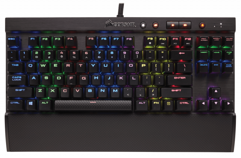 Corsair K65 RGB RAPIDFIRE 銀軸全彩光機械式鍵盤- 2000Fun電競專門店