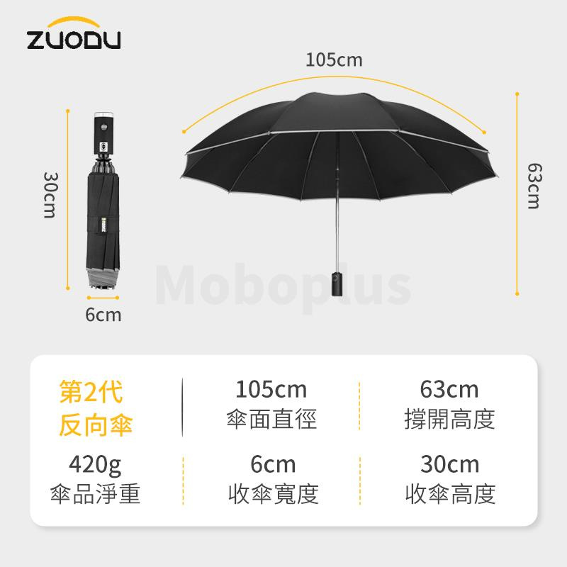 ZUODU 左都男女全自動反向晴雨折疊傘 ZD002