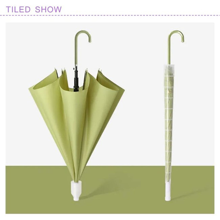 日系簡約自帶防水套16骨長柄雨傘Umbrella