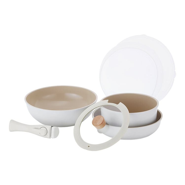 Neoflam - FIKA Midas Plus陶瓷塗層鍋具8件組(IH爐適用/不挑爐具)