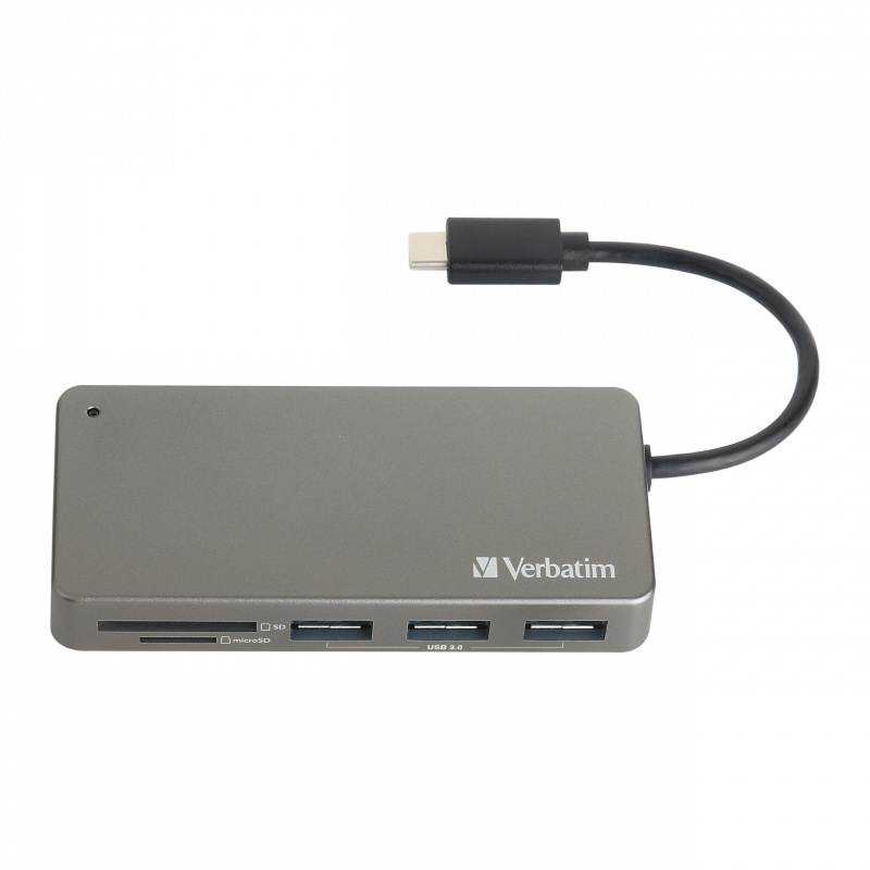 Verbatim - USB-C 3.1 Hub/Card Reader (65679)