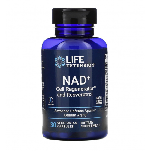 Life Extension NAD+ Cell Regenerator with Resveratrol  細胞再生補充劑+白藜蘆醇加強版 [300mg]