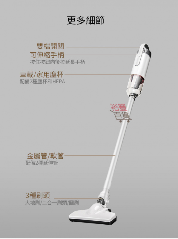 無線車用家用二合一真空吸塵機