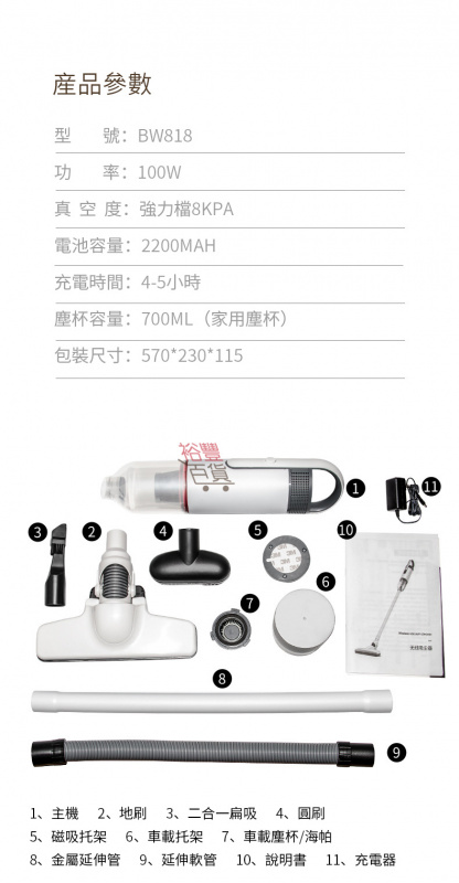 無線車用家用二合一真空吸塵機