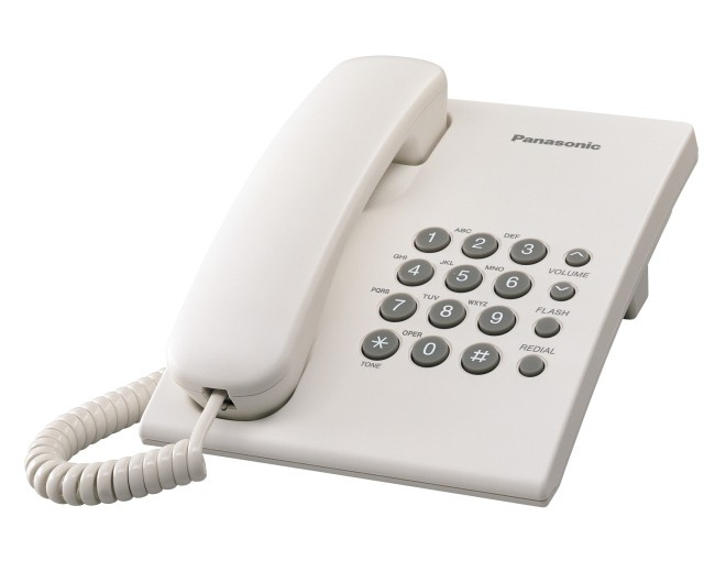 樂聲 Panasonic 室內有線電話 KXTS-500MXBK 黑 / KXTS-500MXWH 白 Single Line Corded Telephone