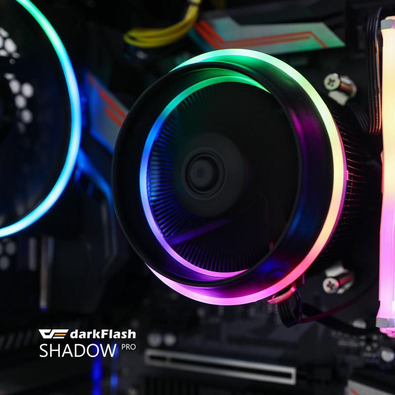darkFlash Shadow PRO PWM  RGB LED CPU Cooler