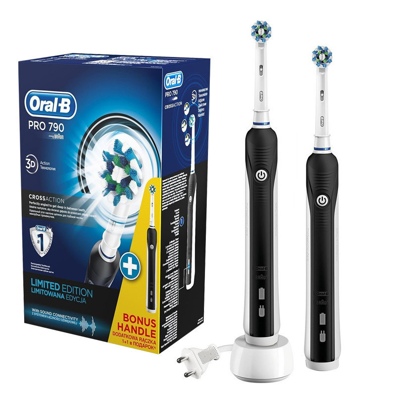 Oral-B Pro 790 CrossAction 充電式電動牙刷 [2支裝] 門市現金優惠價$480