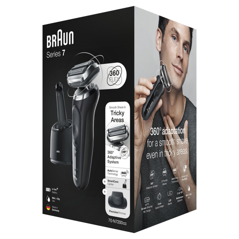 [全港免運費 平行進口 原裝正貨] Braun 百靈 Series 7 70-N7200CC 電動鬚刨