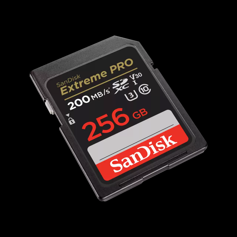 SanDisk Extreme PRO V30 U3 C10 SDXC UHS-I Card  [R:200 W:90]  64GB / 128GB / 256GB / 512GB