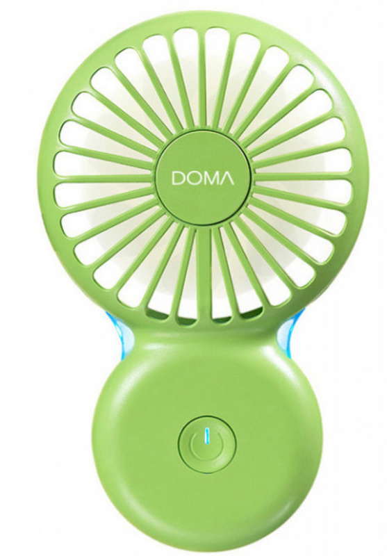 DOMA - 帶燈超薄充電迷你風扇 小夜燈 超薄 充電 迷你袋口風扇