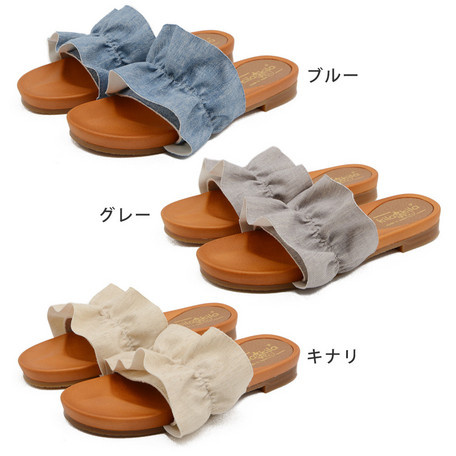 日本製高質荷葉邊涼鞋