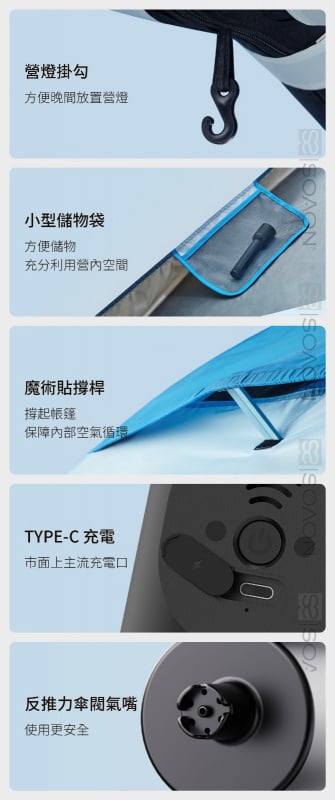 【全港免運費 &nbsp;香港行貨 一年保養 】Hydsto 自動充氣 3-4人便攜 露營帳籧 YC-CQZP02 防UV 帳篷 沙灘帳篷