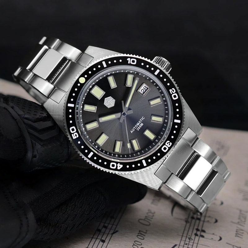 SAN MARTIN SN007-G V4 62MAS 潛水機械手錶
