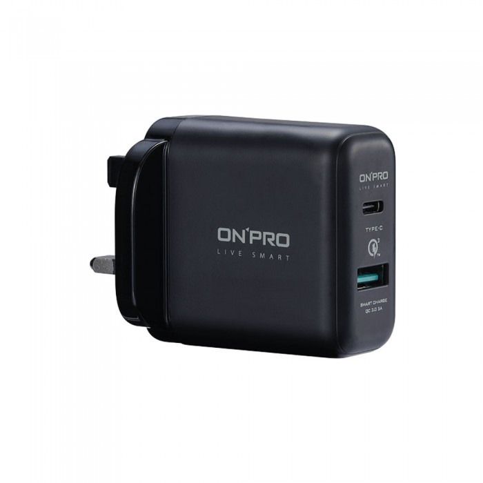 ONPRO 6A 兩用快充 QC3.0 USB充電器 (USB-A + Type-C) [2色]