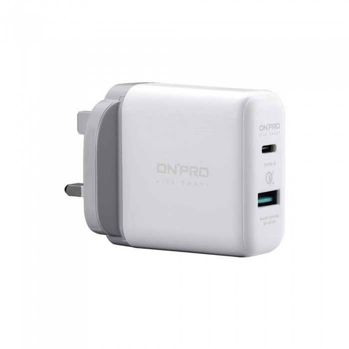 ONPRO 6A 兩用快充 QC3.0 USB充電器 (USB-A + Type-C) [2色]