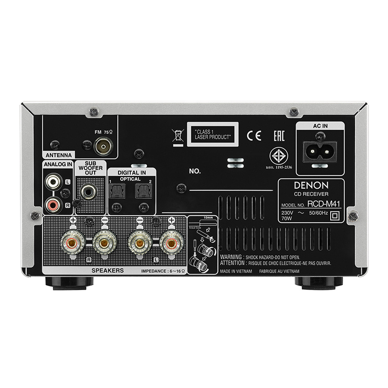 DENON天龍 D-M41 微型音響系統 (黑/銀色)