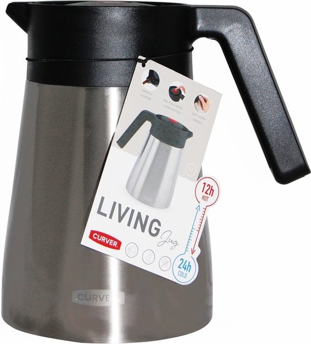 CURVER - 荷蘭家品名牌 雙層不銹鋼保冷/保温壼 (1公升) 822358  Insulated Jug 1 Litre Stainless Steel Double Walled