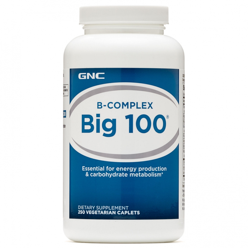 GNC Big100 維他命B雜 高含量素食膠囊 [250粒] 新包裝