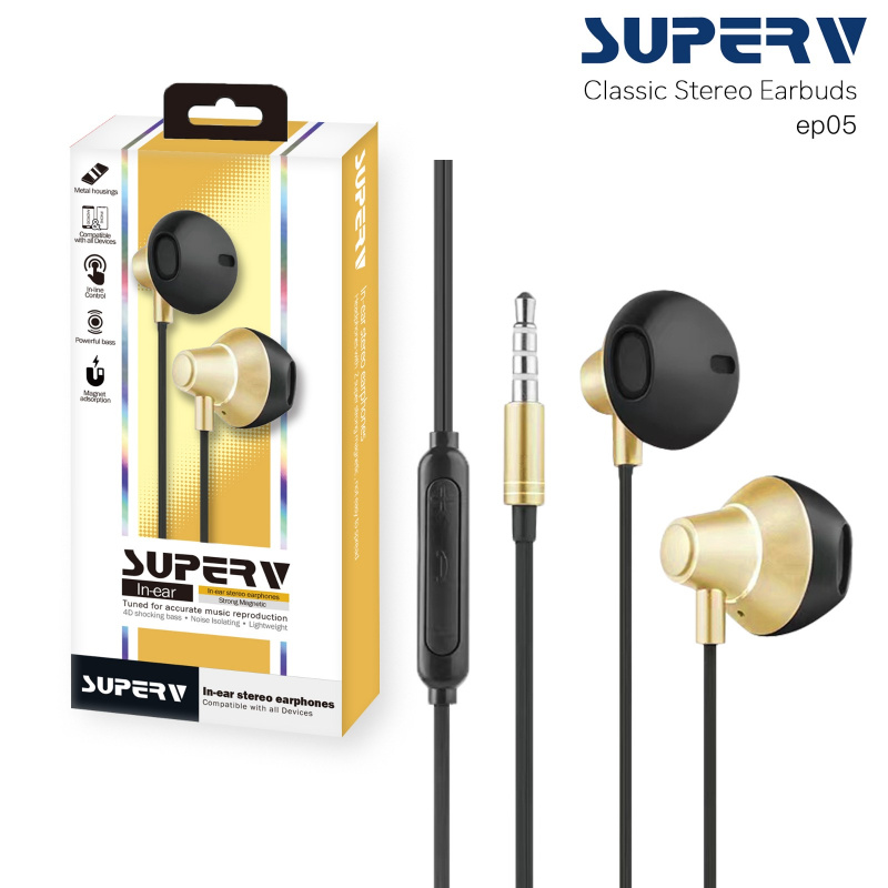 SuperV EP05 有線耳機 [3色]