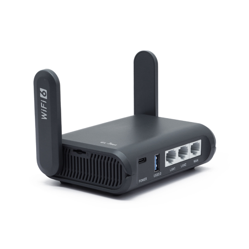 GL.iNet GL-AXT1800(Slate AX) Gigabit Wireless WiFi 6 Router | OpenWrt | VPN | IPv6 (包裝內只包括香港插頭)