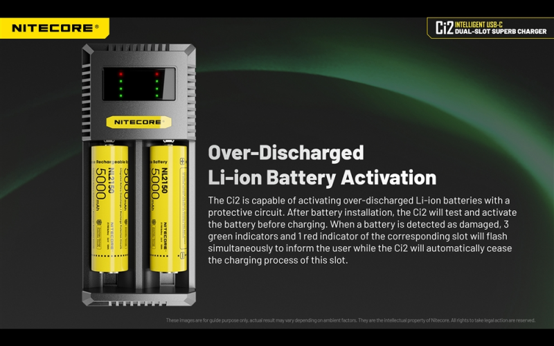 Nitecore Ci2 Dual Slot Universal Battery Charger