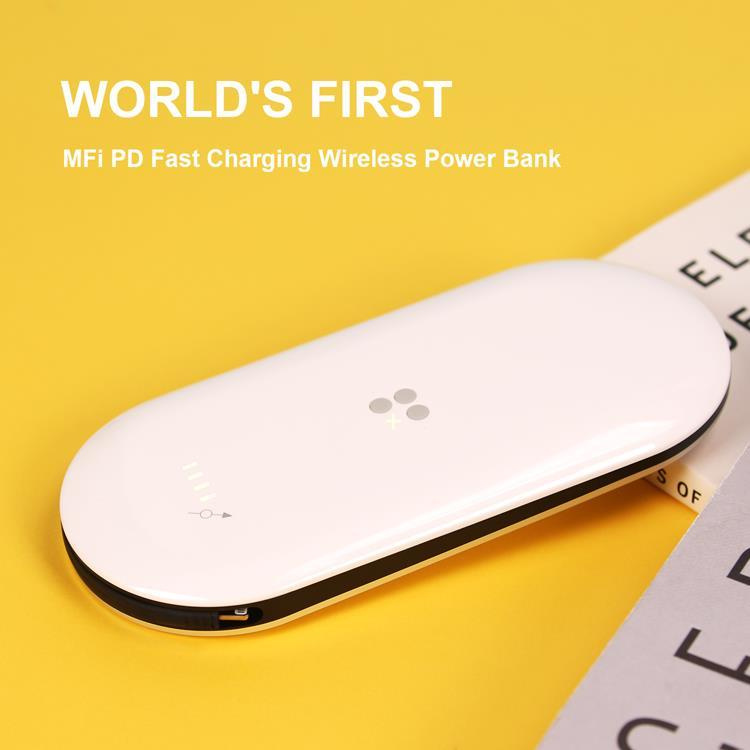 【香港行貨】Mipow Power Cube X3 SPQ09 無線充電行動電源10000mAh(嵌入式iPhone線)|黑白兩色(MIP78/MIP78W)