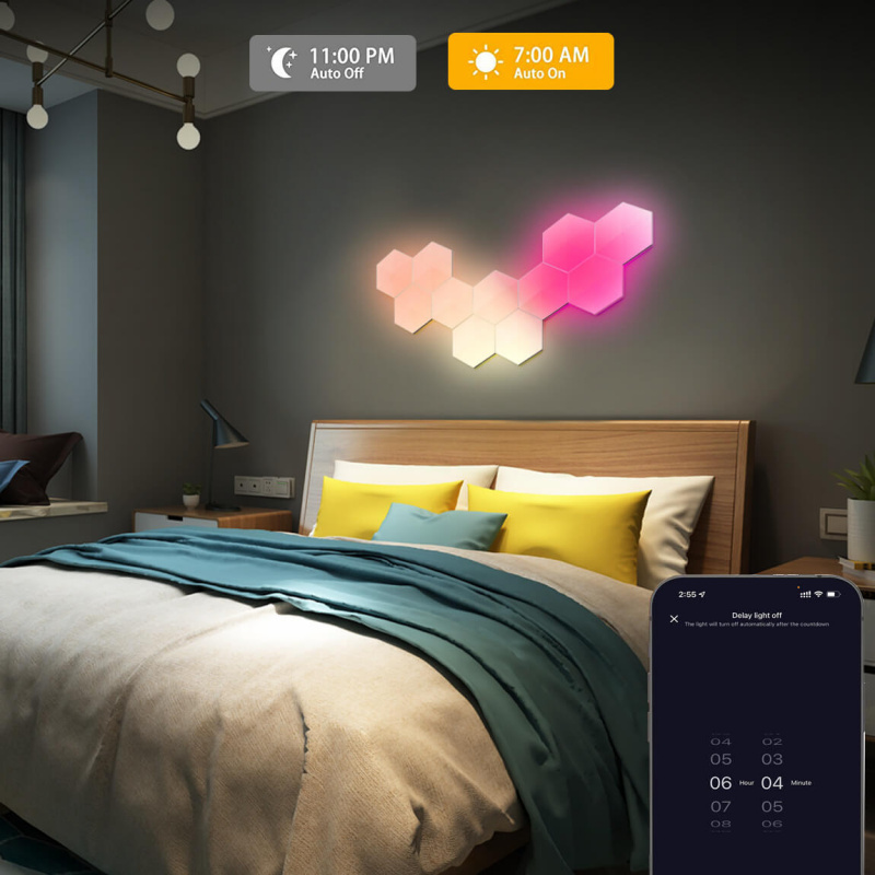 Nordeco 幻彩蜂巢六角燈｜WiFi 智能款 | 支持IOS及安卓系統控制