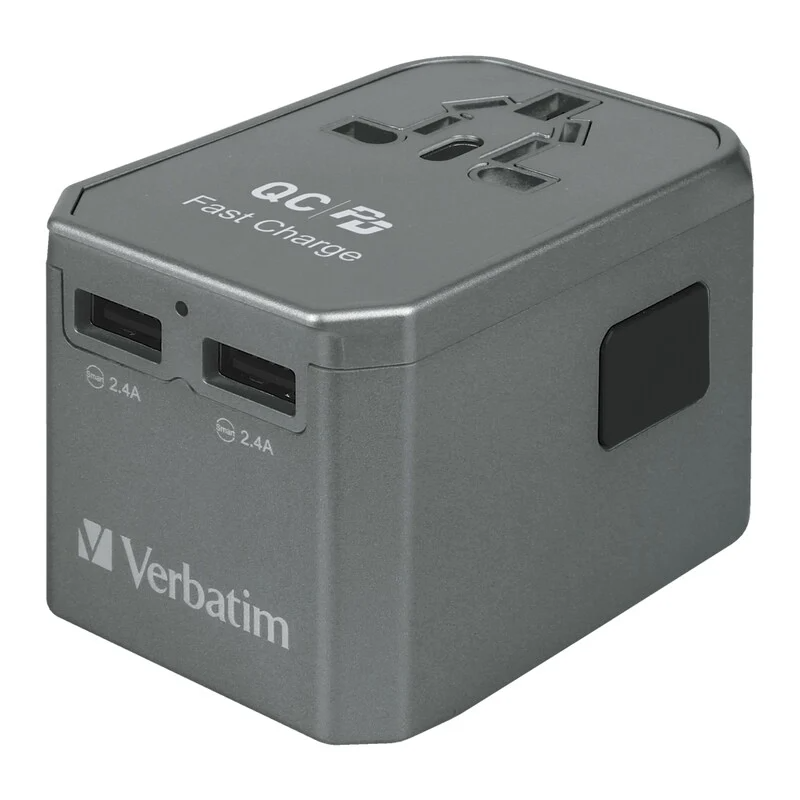 Verbatim 45W Universal Travel Adaptor 4 Ports 旅行充電器 [66433]