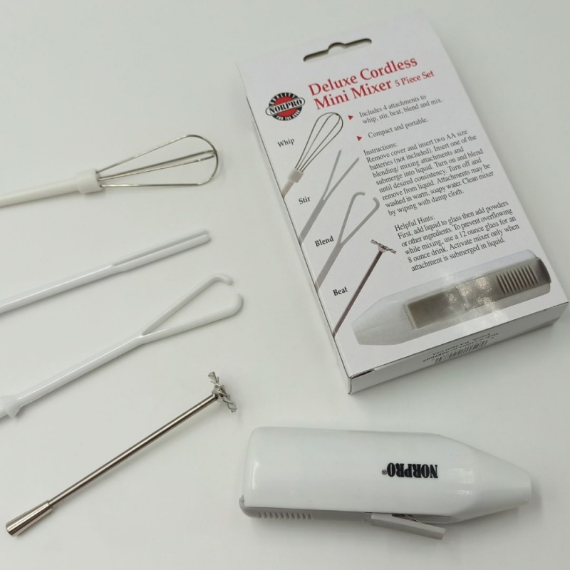 Norpro 迷你電動攪拌器 攪拌棒 DIY 乳液混合器 五件裝