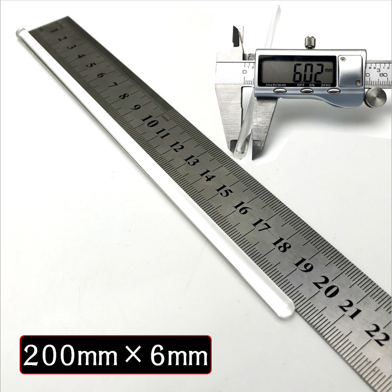 玻璃攪拌棒圓頭實心 高硼矽耐高溫腐蝕 6x200mm