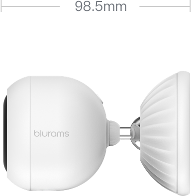 blurams Pro A21C室外1080p智能Alexa, 129° 廣角夜視功能, 雙向語音, 移動/聲音偵測, 人臉識別, 支援手機實時警報, 支持card錄影, 終身免費警報Cloud錄影24小時儲存, 可啟動警笛聲警示燈