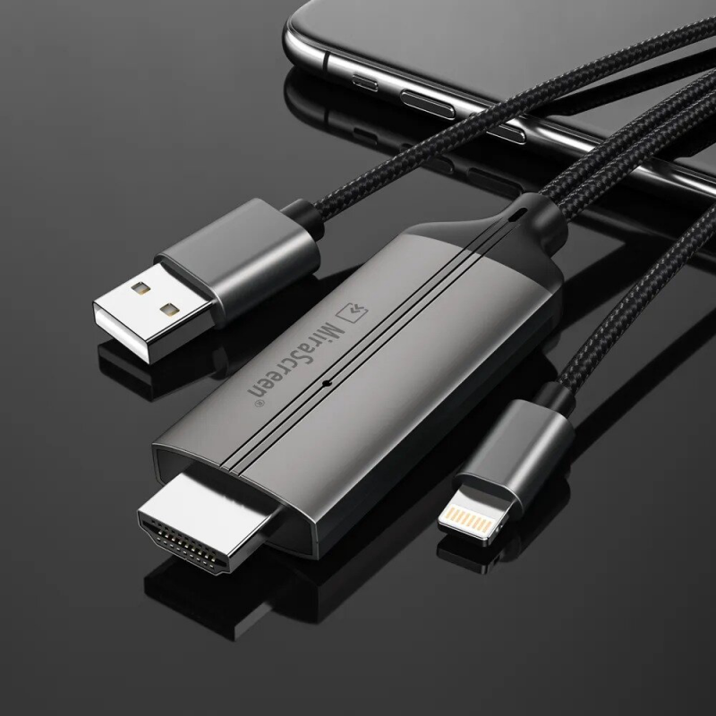 MiraScreen - Lightning To HDMI Cable LD36投屏線 (2米)