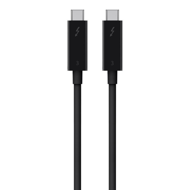 Belkin - Thunderbolt 3 100W USB-C to USB-C 40Gbps 數據／充電線（0.8米）F2CD084bt0.8MBK