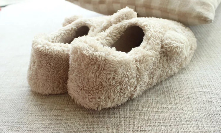 軟綿綿熊仔全包毛毛拖鞋