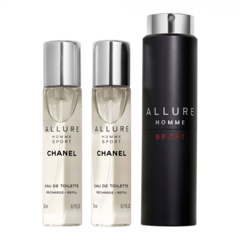 CHANEL Allure Homme Sport Eau De Toilette Travel Spray 3 x