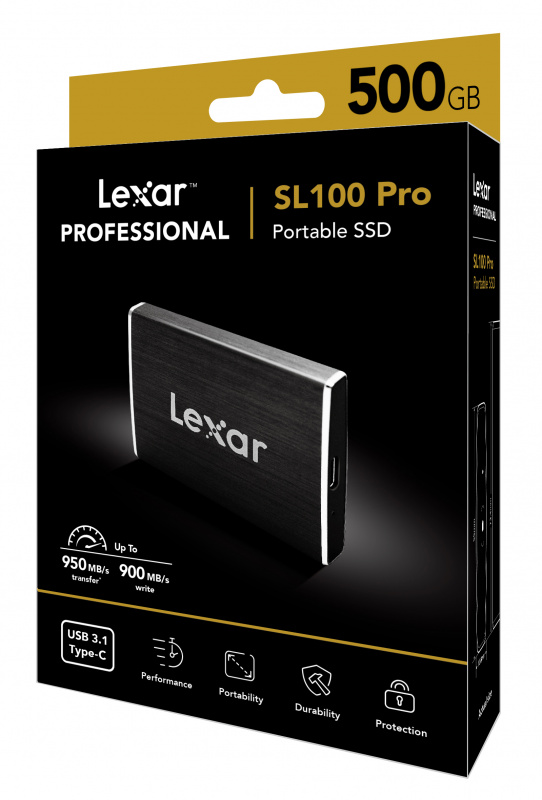 Lexar Professional SL100 Pro 易攜式極速固態硬碟SSD【500GB/1TB】