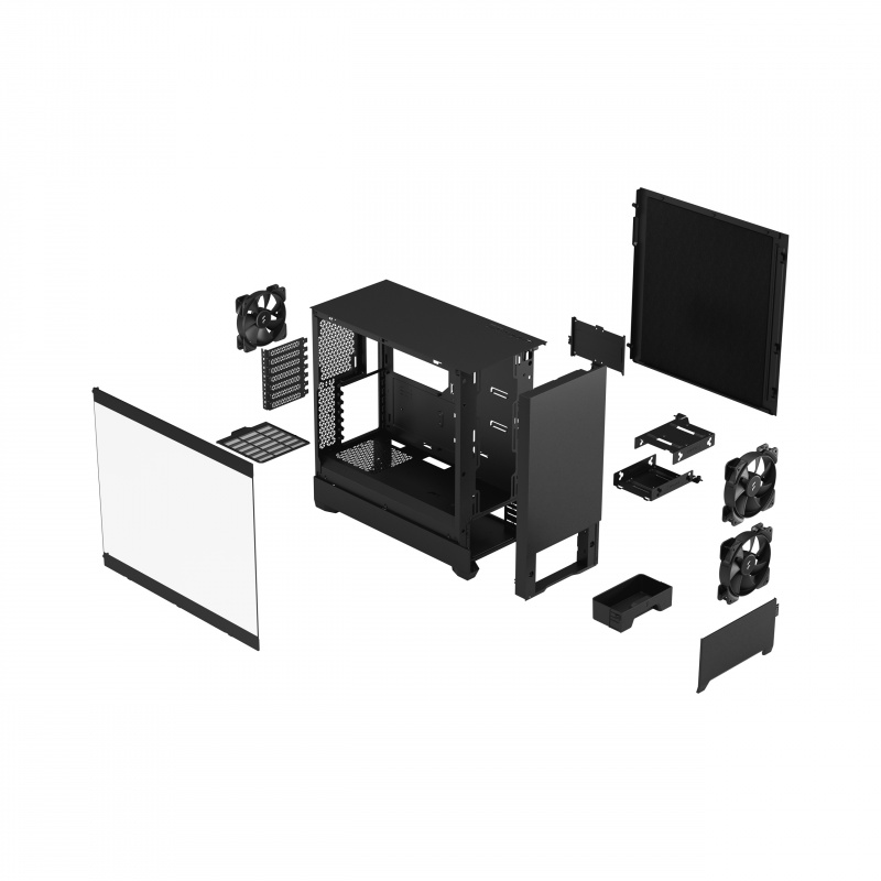 Fractal Design Pop Silent Black TG Clear Tint ( FD-C-POS1A-02 )