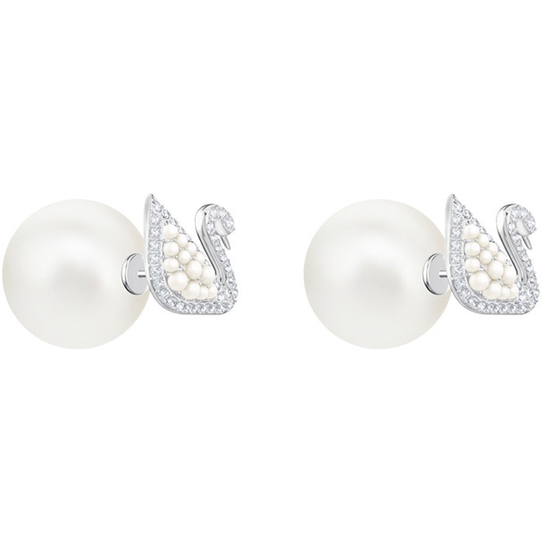 施華洛世奇Swarovski Iconic Swan Stud Pierced Earrings 穿孔耳環 (5416591)