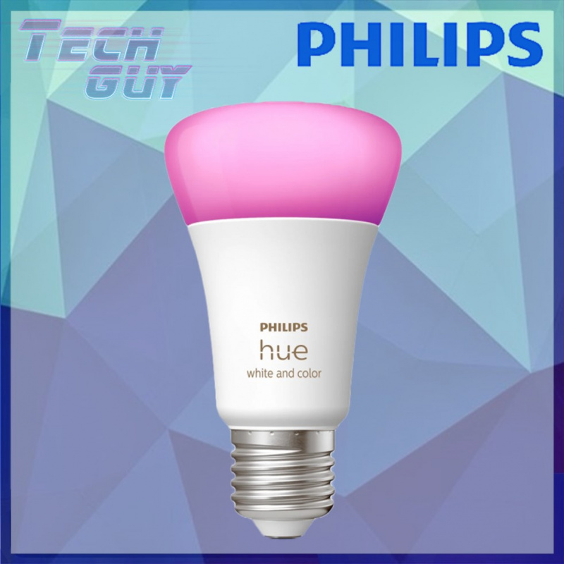 Philips【Hue 9W】E27 藍芽&WiFi智能燈泡 (白光+彩光)