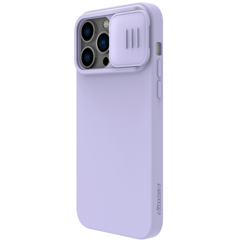 Nillkin - iPhone 14 Pro Max 6.7" MagSafe內置磁吸液態硅膠鏡頭滑蓋手機保護殼潤鏡系列