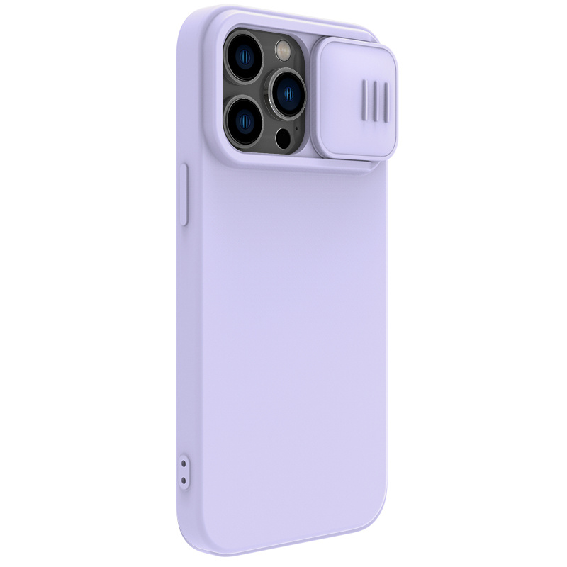 Nillkin - iPhone 14 Pro Max 6.7" MagSafe內置磁吸液態硅膠鏡頭滑蓋手機保護殼潤鏡系列