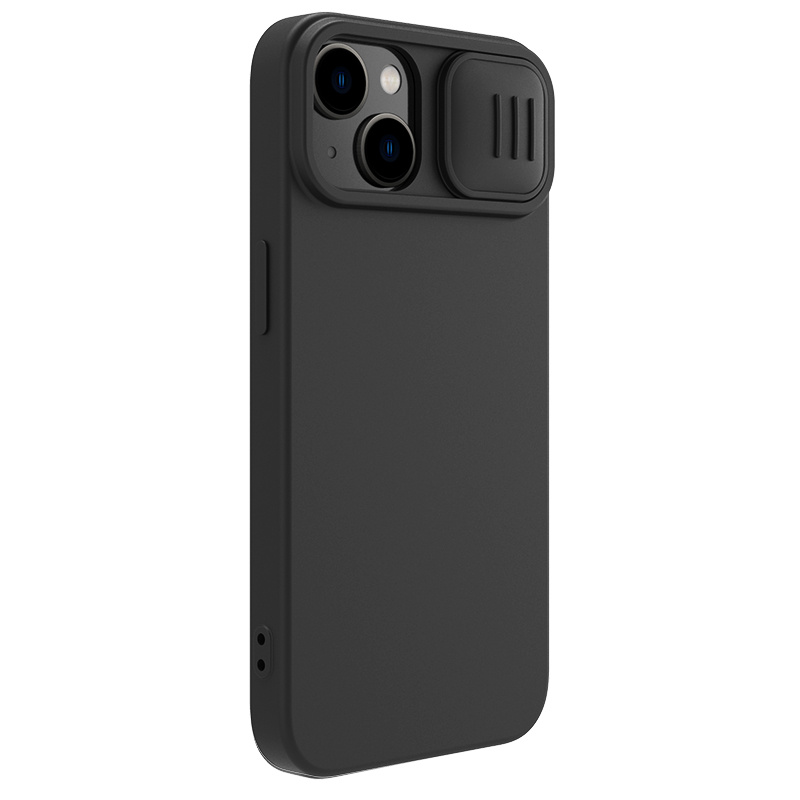 Nillkin - iPhone 14 Plus 6.7" MagSafe內置磁吸液態硅膠鏡頭滑蓋手機保護殼潤鏡系列