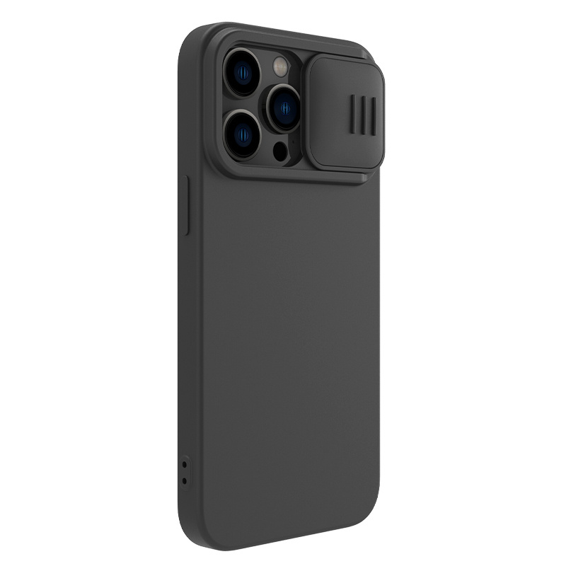 Nillkin - iPhone 14 Pro 6.1" 通用MagSafe內置磁吸液態硅膠鏡頭滑蓋手機保護殼潤鏡系列