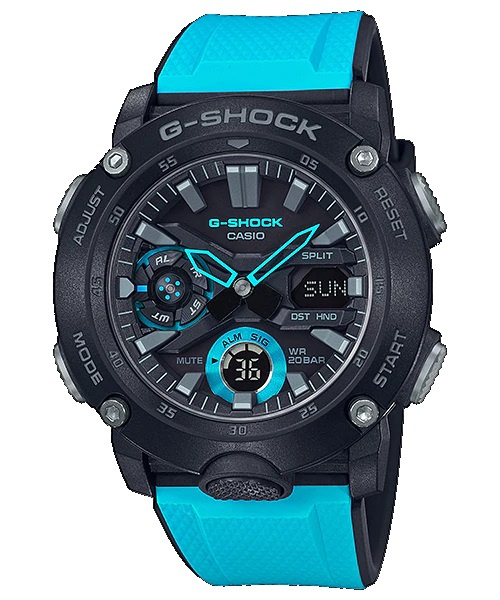 CASIO G-Shock 全新碳纖維 GA-2000男裝手錶 [5款]