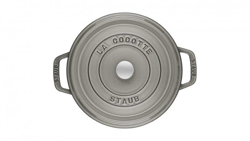 Staub - 圓形鑄鐵鍋 40500246 24cm (3.8L) 石墨灰 Graphite Grey